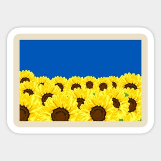 Ukrainian Sunflowers Sticker